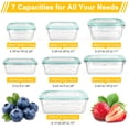 thumbnail image 5 of CISILOV 7 Pack Glass Food Storage Containers with Lids,Lunch Box Microwave Safe, Airtight Meal Prep Containers Glass, Oven Safe Bento Boxes,Tupperware Set, 5 of 7