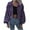 Purple, variant on IROINNID Women's Short Zip Up Jacket Turndown Lapel Solid Color Long Sleeve Winter Zipper Stylish Cardigan, Pink