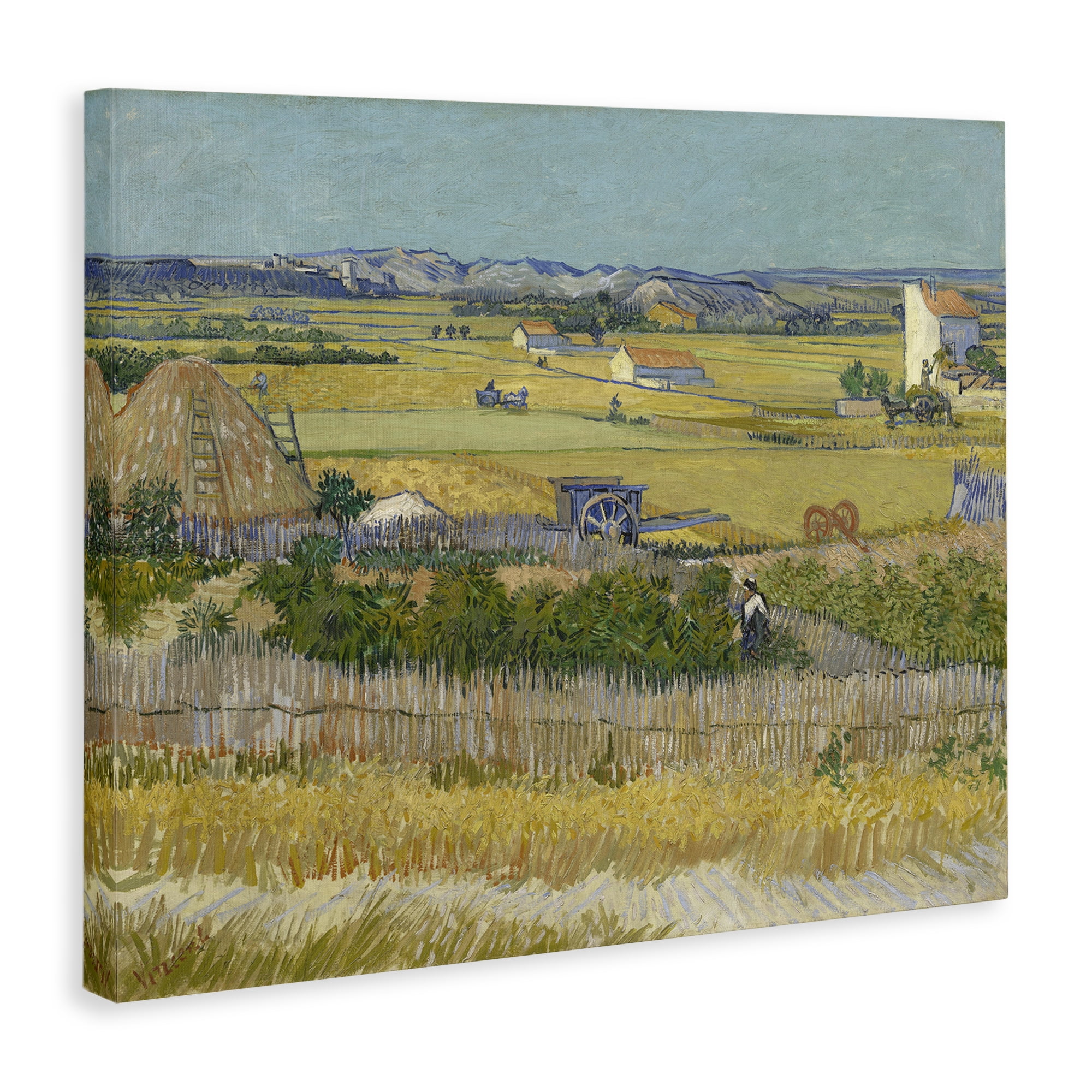 Stupell Industries Van Gogh The Harvest Landscape Landscape & Nature Painting Wrapped Canvas Art Print Wall Art, 48 x 36