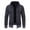 Dark Gray, variant on ZCFZJW Men's Full Zip Up Hooded Cardigan Sweater with Pockets Casual Drawstring Long Sleeve Hoodie Jacket Outwear Tops Black L