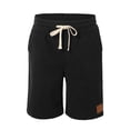 thumbnail image 5 of Corduroy Waffle Shorts for Men Summer Casual Elastic Waist Wide Straight Leg Relaxed Fit Bermuda Shorts with Pockets, 5 of 6