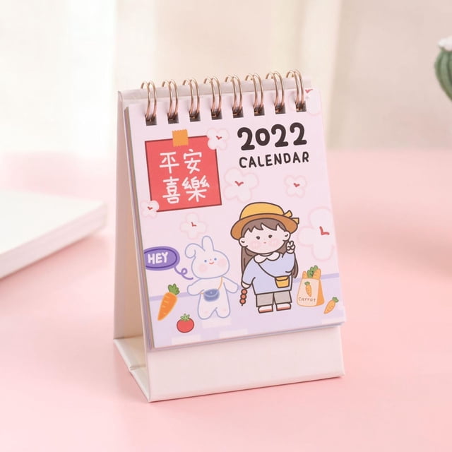 Iumwxz calendar 2025 Desktop Calendar Generous Calendar Book Korean Desktop Creative Notepad Colorful paper hometrends