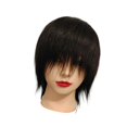 thumbnail image 4 of Cabeza de maniquí con accesorio para el cabello, multiusos, práctica de corte, teñido, permanente, peluquería. 48 centímetros, 4 of 10