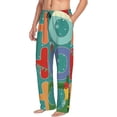 thumbnail image 6 of Fuzoiu Ho Ho Ho Print Men's Pajama Pants,Lounge Pants for Men,Lounge PJ Bottoms,Sleepwear Pants with Drawstring Pockets -Medium, 6 of 6