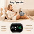 thumbnail image 2 of 2PCS Knee Massager with Heat - Cordless Heated Brace with 5 Heat Levels & 3 Massage Mode, 3 IN 1 Massager for Knee Shoulder Elbow - Gifts for Men Women (Grey), 2 of 6