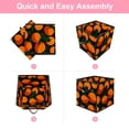 thumbnail image 6 of RATGDN Collapsible Fabric Cube Storage Bin with Double Handles for Living Room Bedroom Office Black - Orange Juice Fruit, 6 of 7