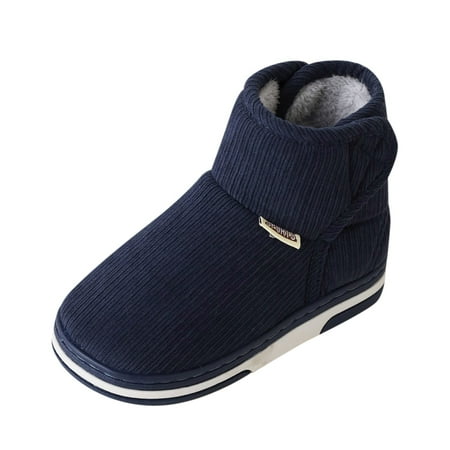 

Youmylove Children Shoes Winter Thick Furry Shoes Flat Heel Casual Home Cotton Slippers Casual Shoes Baby Footwear