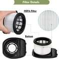 thumbnail image 5 of for Shark IZ362H IZ462H IZ363HT IZ163H IZ483H Replacement Filter Anti-Allergen Lightweight Cordless Stick Vacuum Vertex Ultra Pet Plus Power IZ482H IZ162H IZ361H IZ440H 2 HEPA Filters+12 Foam Felt Kit, 5 of 8
