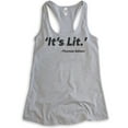 thumbnail image 1 of It's Lit Tank Top, Ladies Racerback Tank Top, Funny Tank, Funny Saying Tank, Heather Gray, XX-Large, 1 of 3