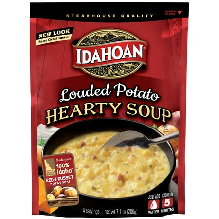 Idahoan Loaded Potato Hearty Soup, 7.1 oz Pouch
