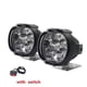 thumbnail image 1 of Homel 2PCs 6 led motorcycle super bright waterproof headlight with switch universal scooter fog spotlight 6500K White motorcycle DRL lamp, 1 of 5