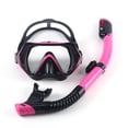 thumbnail image 1 of Altas gafas de natación claras panorámicas de la máscara de snorkel del buceo libre moderadas, 1 of 8