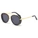 thumbnail image 1 of Gafas de sol retro Steam Punk redondas Steampunk doble puente aviador gafas para mujeres hombres Rojo Verde, 1 of 5