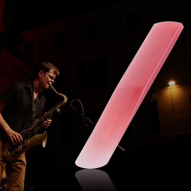 Caña de Saxofón DQrwqpou Piezas de Instrumentos de Viento de Madera de Plástico de Resina Rojo Soprano