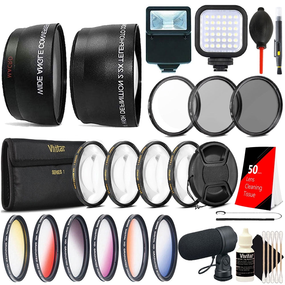 52mm Fisheye Telephoto /& Wide Angle Top Lens Accessory Kit for NIKON D3300 D3200 D3100 D5500 D5300 D5200 D5100 Cameras