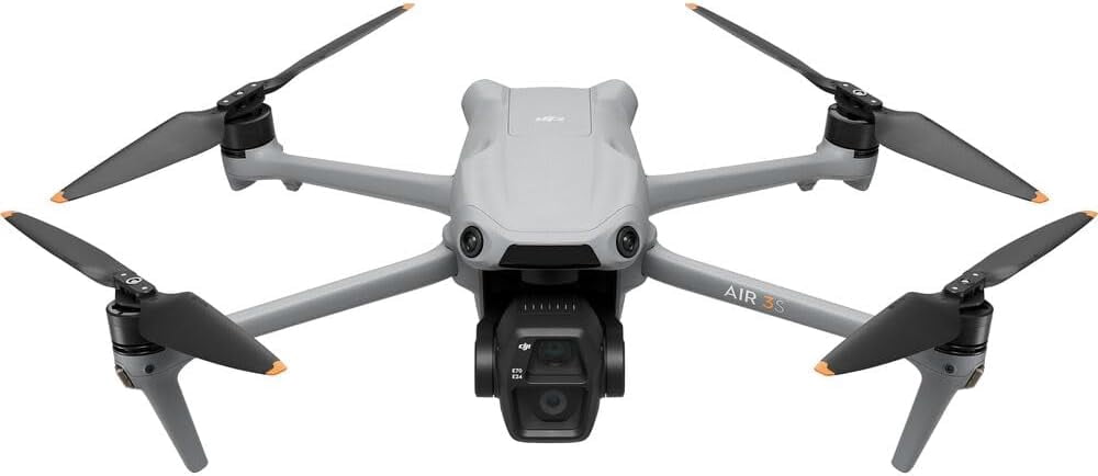 DJI Air 3S Drone with RC 2 4 Battery Fly More Combo (with Screen) 4K HDR, 45-Min Max Flight Time Bundle with 128GB Memory Card