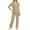 Beige, variant on Scrubs for Women Set Short Sleeve V Neck Tops & Straight Leg Pants Scrubs Set with 6 Pockets Nursing Uniforms Clearance