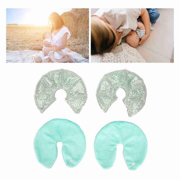 Almohadillas De Gel Para Los Senos, Reducen El Dolor, Compresas Calientes Reutilizables, Alivian El Enrojecimiento, Almohadillas De Gel Para Lactancia Materna, 1 Par Para Amamantar