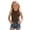 Brown, variant on Girls Active Quick Dry Tank Top Kids Sleeveless Blue Undershirt Girls Athletic Dance Performance Tops 3T