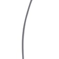 thumbnail image 3 of Benjara Floor LED Lamp with Metal Arched Design, Brushed Silver, 3 of 5