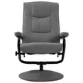 thumbnail image 2 of vidaXL Fauteuil Inclinable avec Repose-Pieds Tissu Gris Clair, 2 of 5