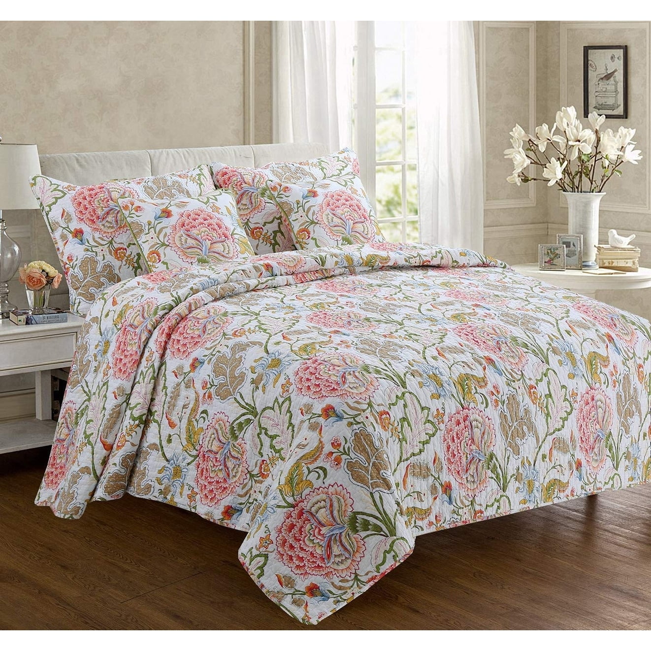 Details about   White Peacock Blanket Bedding Kantha Quilt Bedspread Throw Cotton bedcover sheet 