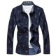 thumbnail image 1 of Blusa y camisa formal de manga larga con cuello vuelto para hombre, camisa con estampado a color, blusa de manga larga con cuello vuelto, blusa para hombre, 1 of 2