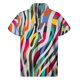 thumbnail image 4 of Camisa hawaiana con gráfico de cebra abstracta, camisetas de verano de calle de manga corta con estampado 3D, camisetas con botones, ropa para hombre, blusa con solapa, 4 of 4