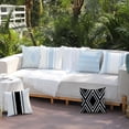 thumbnail image 6 of Outdoor Pillow Covers 20x20 Inch Set of 4 Light Blue Waterproof Modern Geometry Throw Pillows Outdoor Summer Waterproof Decor for Patio Funiture Garden Polyester Cushion Covers 013P20, 6 of 6