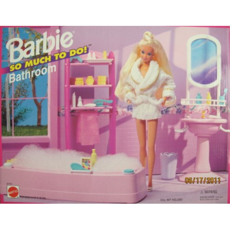 barbie bathroom playset