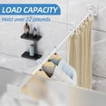 thumbnail image 3 of Matte Shower Curtain Rod Diameter Stainless Steel Adjustable Spring Tension Rods to ; with Holders -Slip Curtain Rods No Drilling( ), 3 of 7