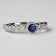 thumbnail image 3 of 2.10Ct Round Cut Simulated Sapphire Women's Ring 14K White Gold Plated, 3 of 4