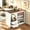 White, variant on JassmiPkwy Mini Fridge Stand with Built-in Storage, Coffee Bar Cabinet with 2 Drawers & Power Outlet, for Coffee Maker, Microwave, White