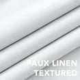thumbnail image 3 of 100% Blackout Curtains for Bedroom Thermal Insulated Linen Textured Curtains Heat and Full Light Blocking Drapes Living Room Curtains 2 Panel Sets, 52x45 - Inch, Pure White, 3 of 6