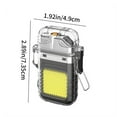 thumbnail image 4 of YUNAFFT Waterproof 3 Modes of Flashlight Windproof Lighter Dual Arc Electric Rechargeable Dual Arc Plasma Lighter, 4 of 9