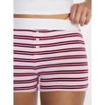 thumbnail image 4 of No Boundaries Cloud Core Sleepwear Boxer Shorts, 2'' Inseam, Women’s and Women’s Plus XXS-3X, 4 of 5