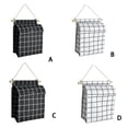 thumbnail image 4 of CNKOO Storage Bag Waterproof Bathroom Holders Package Multi-function Pockets Hang Paper Clothes Holder Underwear Sorting Black Grid Medium-sized, 4 of 7