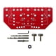 thumbnail image 1 of Plantilla para pasadores de estantes y plantillas para bisagras, 2 en 1, para perforaciones de metal, de aleación de aluminio rojo, plantilla para, 1 of 8