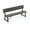 Gray, variant on Topcobe 72 Inch Extra Long Bench with All-Weather HDPE Seat & Back for Yard Garden Porch, Outdoor Patio Furniture for Garden Backyard Pool Deck-Brown