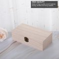 thumbnail image 3 of MOKKHNB 2Pcs Desk Storage Trinket Box Wooden Storage Box For Home Use Khaki, 3 of 5