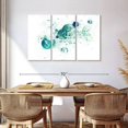 thumbnail image 3 of Elephant Stock Abstract Bubble Wall Art - Horizontal Multi Panel Canvas - Living Room Wall Decor - Abstract Multi Panel - White And Teal Decor - 57" x 36", 3 of 8