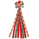 thumbnail image 4 of Christmas Tree Topper Bow, Large Toppers Bows for Christmas Tree, Glitter Satin Mesh Streamer and Wired Edge, Xmas Ornament, 4 of 5