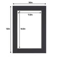 thumbnail image 2 of Black 10x12 White Picture Mats with White Core for 8x10 Pictures - Fits 10x12 Frame, 2 of 5