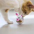 thumbnail image 5 of Billuyoard Vaso para mascotas, dispensador de comida, perro, gato, ratón de dibujos animados, bola de juguete, fugas, alimentador transparente, Juguetes para gatos Blanco, 5 of 5