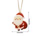 thumbnail image 3 of ¡Precios Increíbles!, Colgante pequeño de resina navideña, colgante de Papá Noel con forma de copo de nieve, adorno para árbol de Navidad Akmoler, 3 of 8