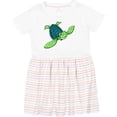 thumbnail image 3 of Inktastic Sea Turtle with Swirls Girls Toddler Dress, 3 of 5