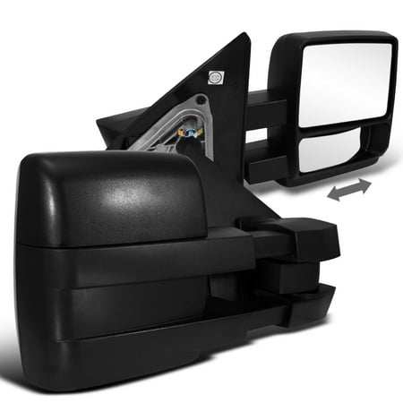 - 2004-2014 Ford F150 Towing Manual Extend Mirrors Pair 04 05 06 07 08 09 10 11 12 13 14
