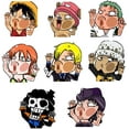 thumbnail image 1 of 8 Pcs One Piece Car Accessories Anime Luffy Zoro Sanji Chopper Car Decals Stickers Waterproof Car Stickers, 1 of 6