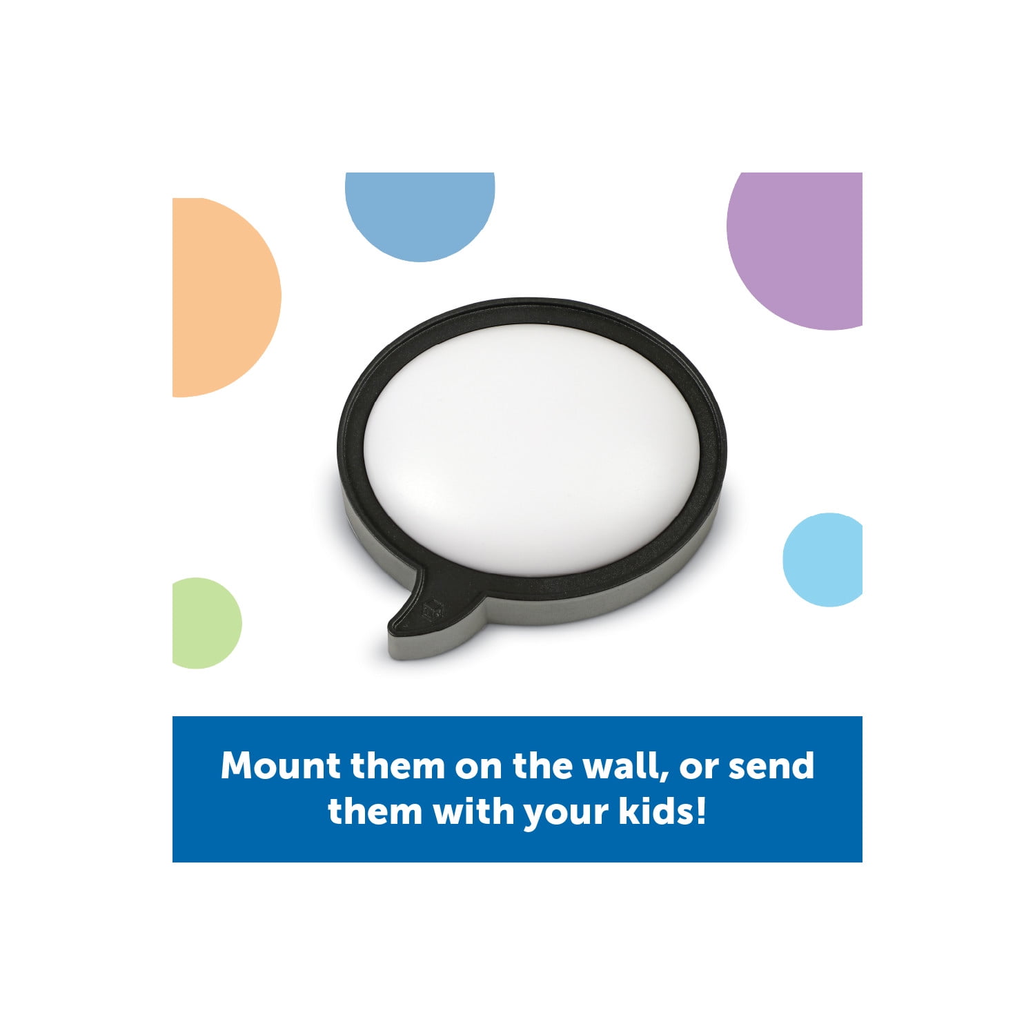 Learning Resources  Message Maker Recordable Button  Speech Bubble -SEL,  Ages 4+