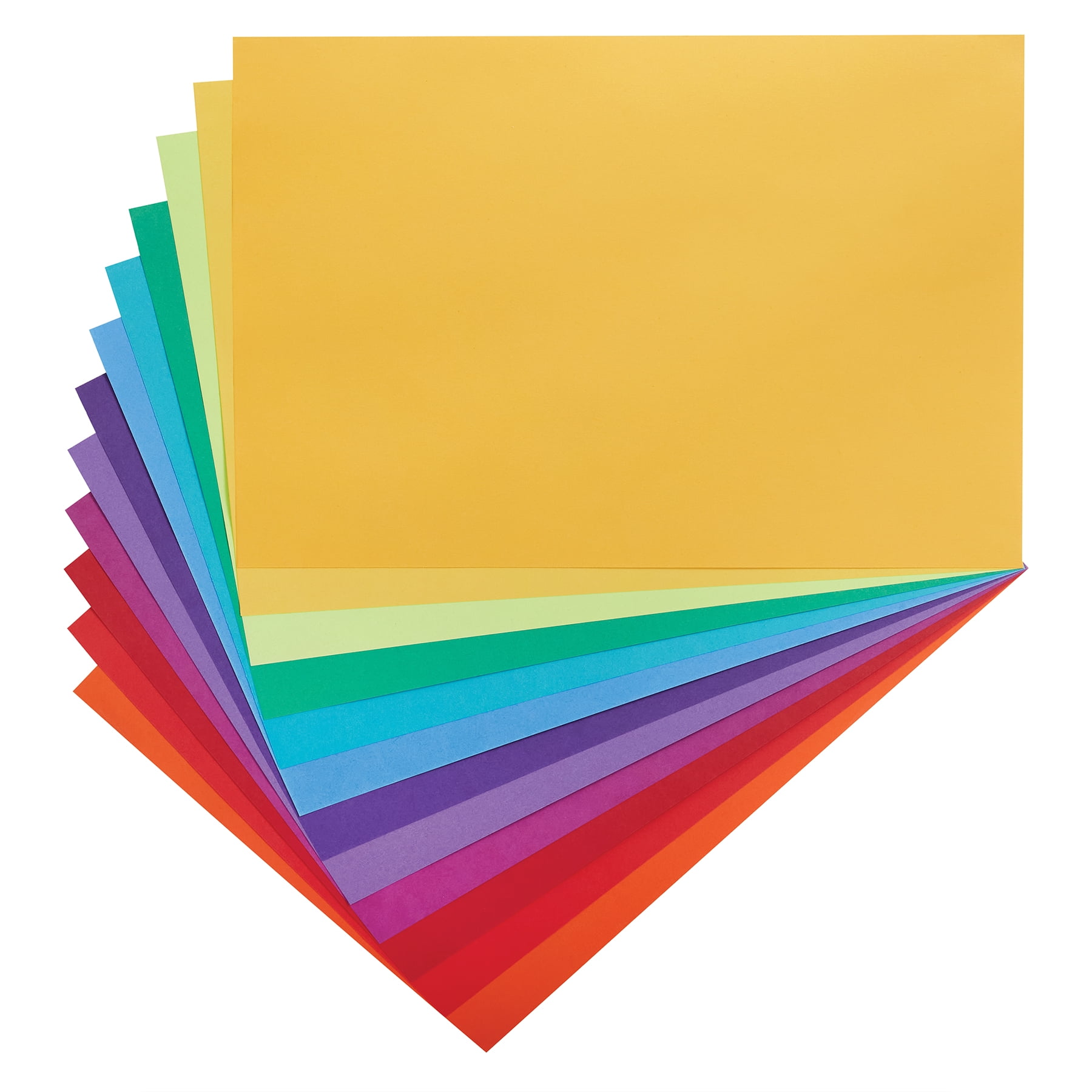 Tru-Ray Construction Paper, Heavyweight, Color Wheel Assortment, 12 Vibrant Colors, 12" x 18", 72 Sheets Per Pack, 3 Packs